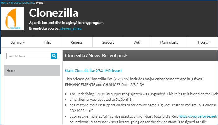 logiciel clonezilla