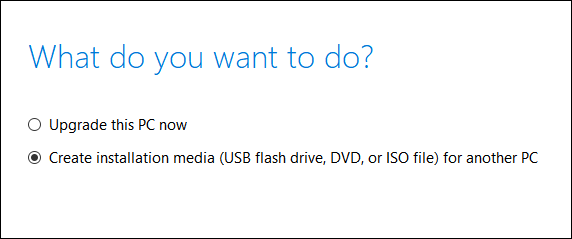Créer un support d'installation