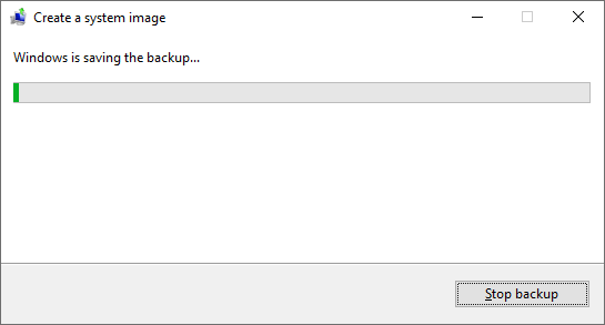 créer une image système étape 6