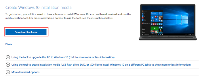 Télécharger Windows 10 ISO