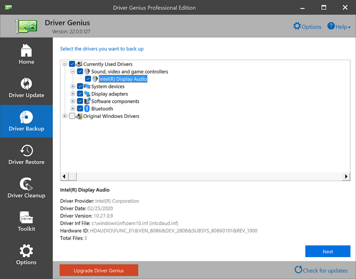 génie du pilote - top 3 des logiciels de sauvegarde de pilote