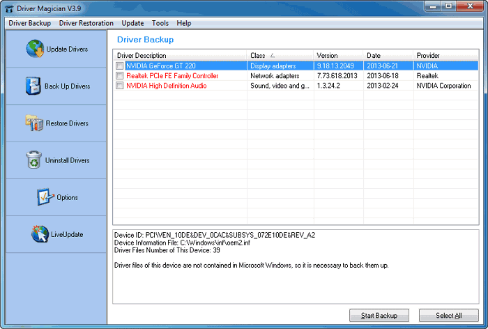 driver magician - top 5 des logiciels de sauvegarde de pilotes