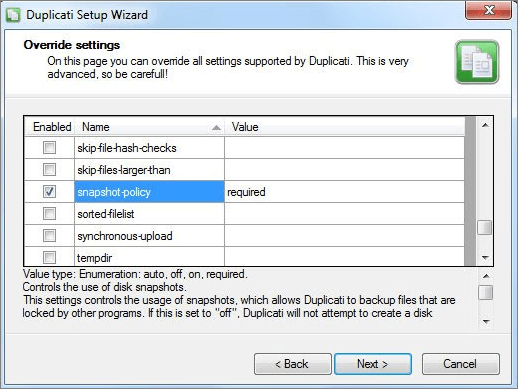 Logiciel de sauvegarde open source Duplicati