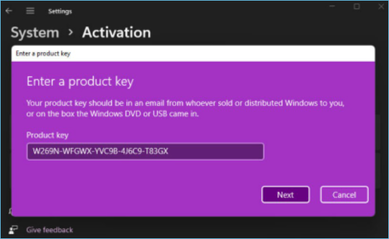 Comment obtenir la clé d'activation de Windows et lancer Windows 11