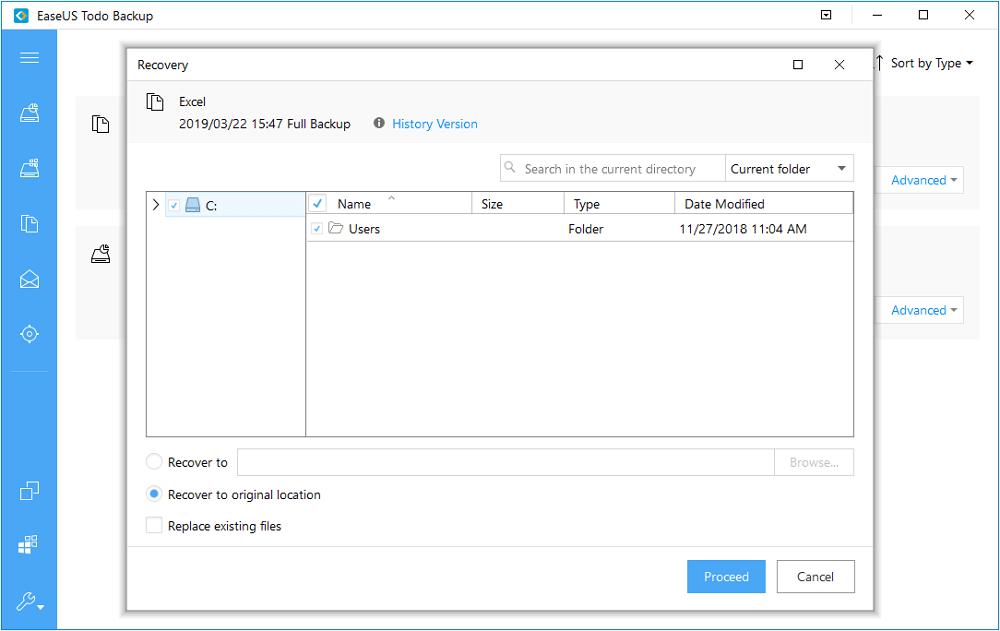 sélectionnez un emplacement et cliquez sur scanner