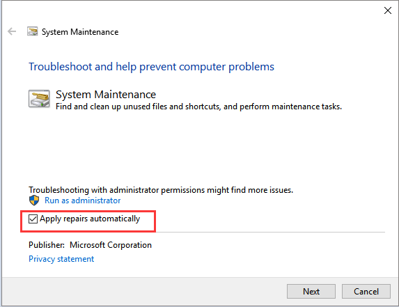 Appliquez pour réparer l'erreur Windows 10 bloqué au redémarrage de l'écran.