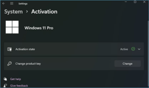 clé de produit activée