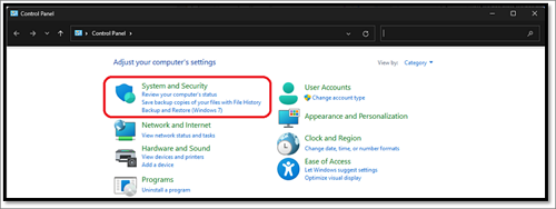 Système et sécurité