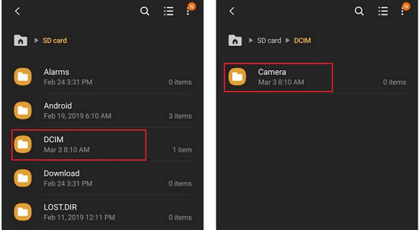 Transférer des photos de la mémoire interne vers la carte SD sur Android