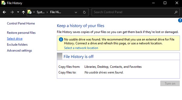 appuyez sur sélectionner le lecteur