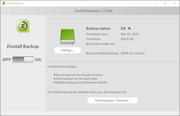 logiciel d'imagerie gratuit - zinstall full back