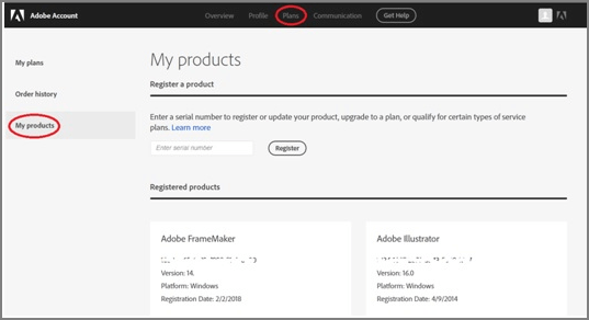cliquer sur mes produits