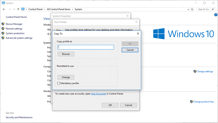 Panneau de configuration 5