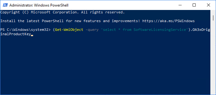 Récupérer une clé de produit perdue sous Windows 11 via PowerShell