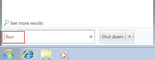 Ouvrir la boîte de dialogue Exécuter