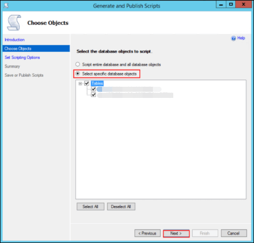 Générer des scripts 2 