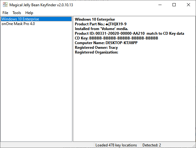 image de magical jelly bean keyfinder