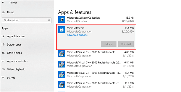 déplacer des applications et des fonctionnalités