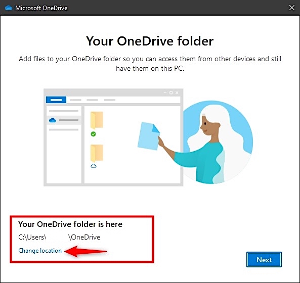 tapez sur l'option changer d'emplacement