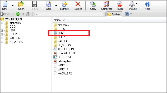 ouvrez le dossier 1386