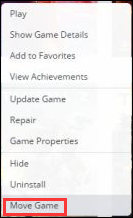 jeu de mouvement d'origine