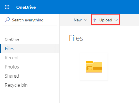 transfert de fichiers volumineux onedrive 1