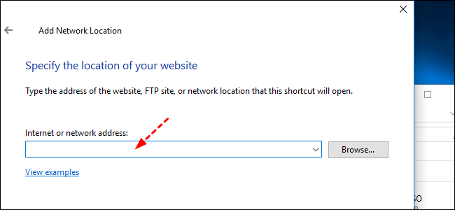 ajouter l'adresse du serveur ftp