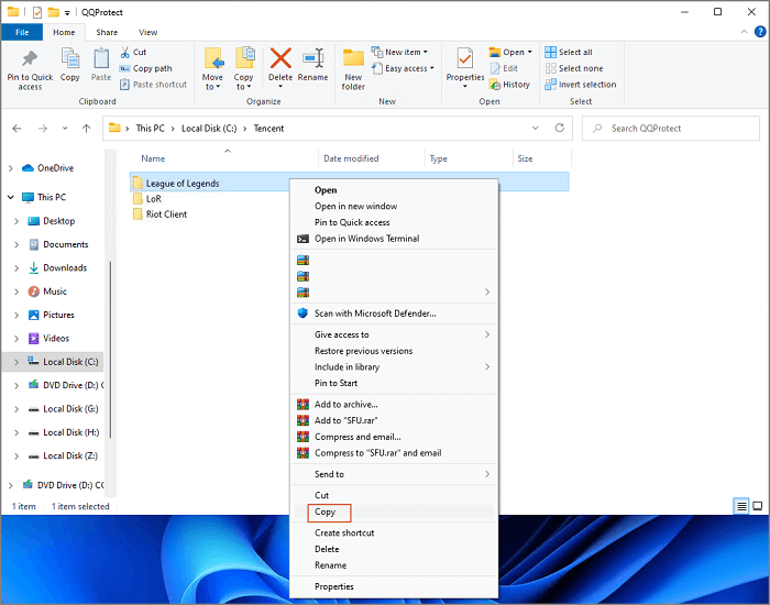 transférer des jeux anti-émeute en utilisant le copier-coller 1