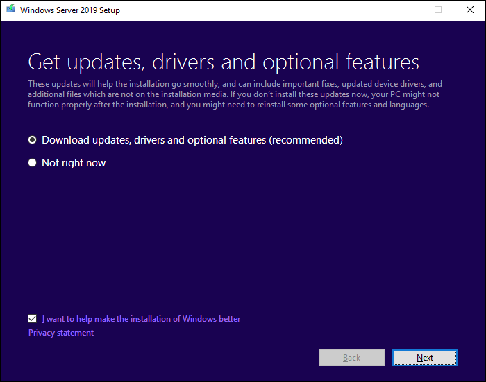 Configuration de la mise à jour de Windows - 1