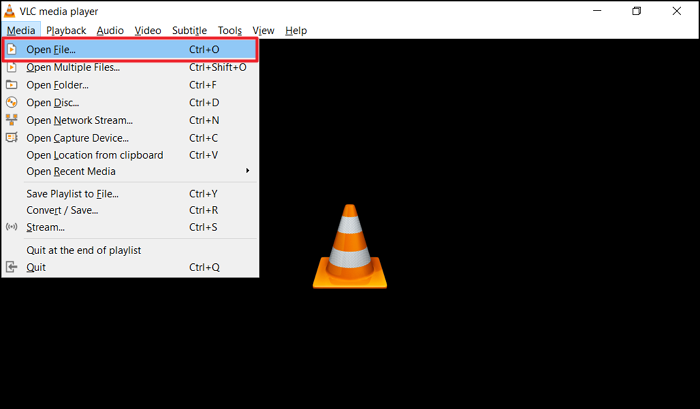 sélectionner le dossier du fichier dans vlc
