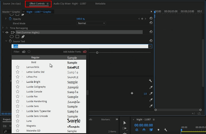 Ajouter du texte à une vidéo dans Premiere Pro