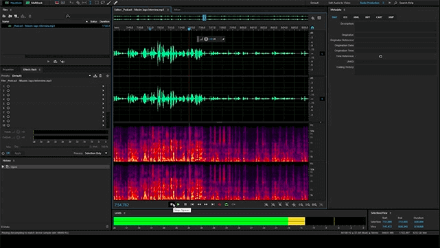 logiciel de montage audio - adobe audition