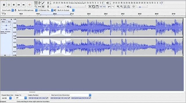 logiciel de mixage audio - audacity