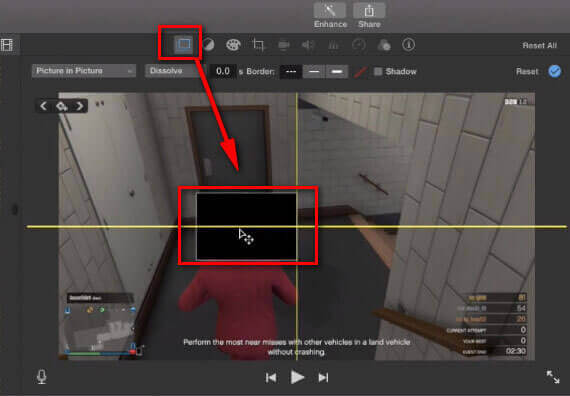 flou de visage dans imovie étape 4