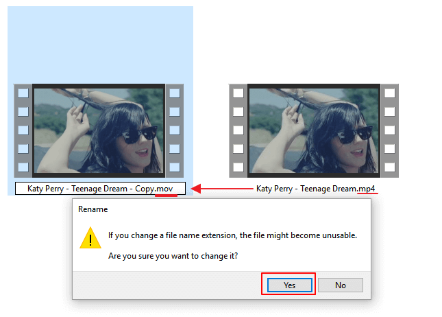 Convertir MP4 en MOV