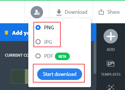 Utilisez Adobe Spark pour ajouter des modèles