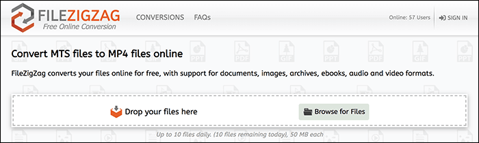 Convertisseur MKV en MP4 - FileZigzag