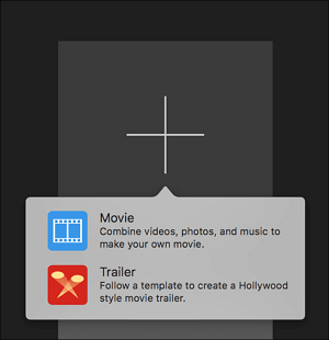 nouveau projet imovie