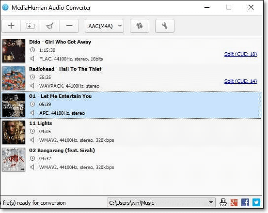 MediaHuman Audio Converter - meilleur convertisseur MP3 gratuit