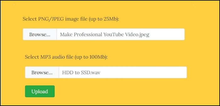 Convertir une image audio en une vidéo avec l'outil OneImageVideo