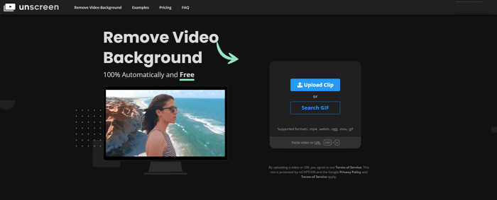 Changer le fond d'une vidéo avec Unscreen
