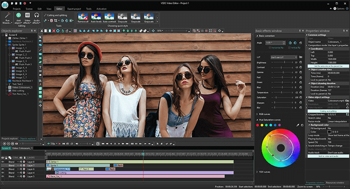 modifier la vitesse en utilisant VSDC Video Editor