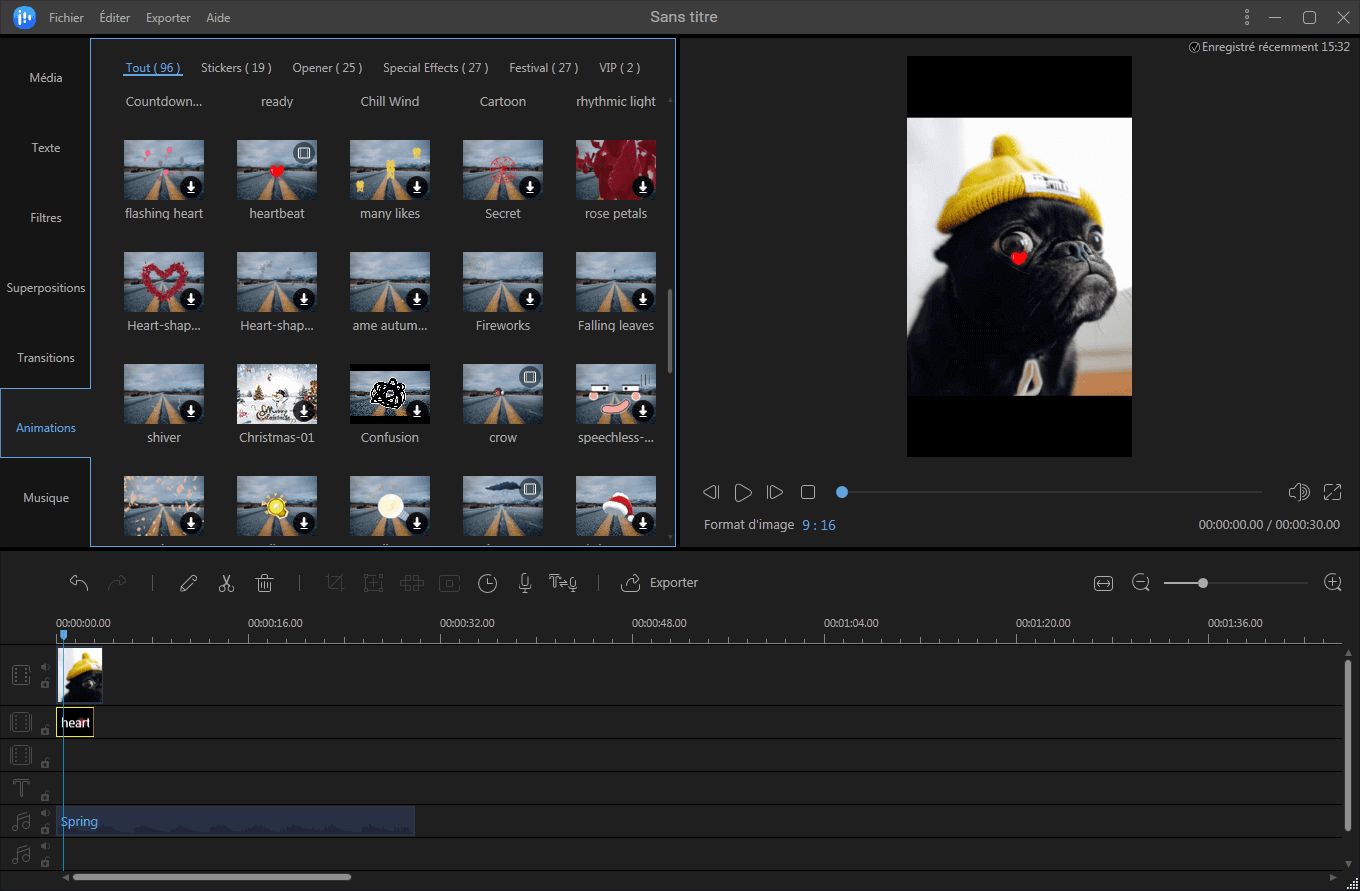 Ajouter des stickers à une vidéo amusante