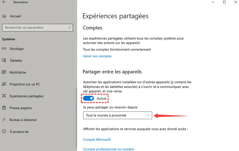 Image de partage à proximité