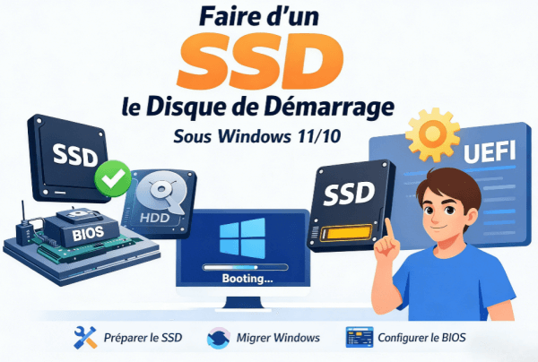 configurer un disque SSD comme disque de démarrage