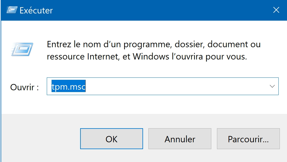 vérifier tpm est activé ou pas