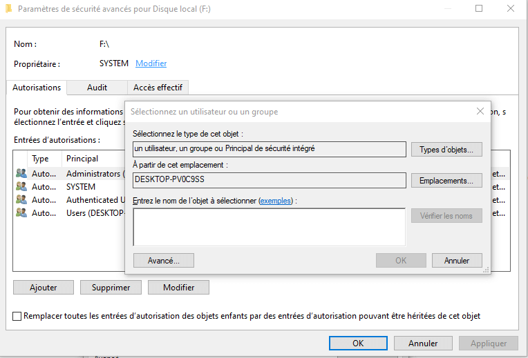 résoudre l'erreur 'disque dur n'est pas accessible. Accès refusé » dans l'Explorateur Windows