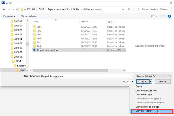Lecteur de récupération Support Microsoft