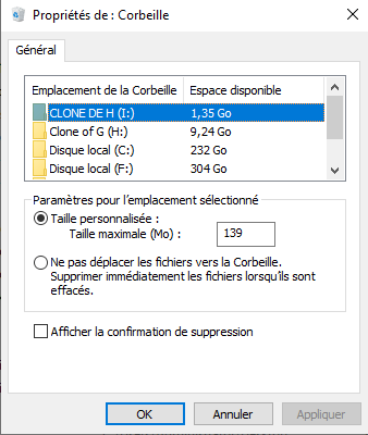 comment récupérer des fichiers supprimés définitivement dans la corbeille de Windows 10