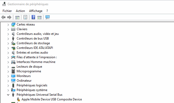 Réparer la clé USB n'apparaît pas dans Windows 10 - Mise à jour du pilote